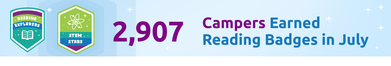Summer camp badge earner tally