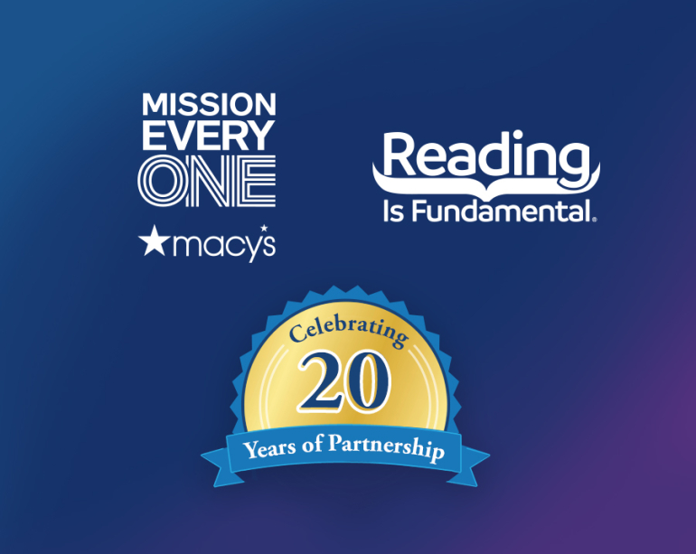 Macy's 20 Years of Partnership with RIF
